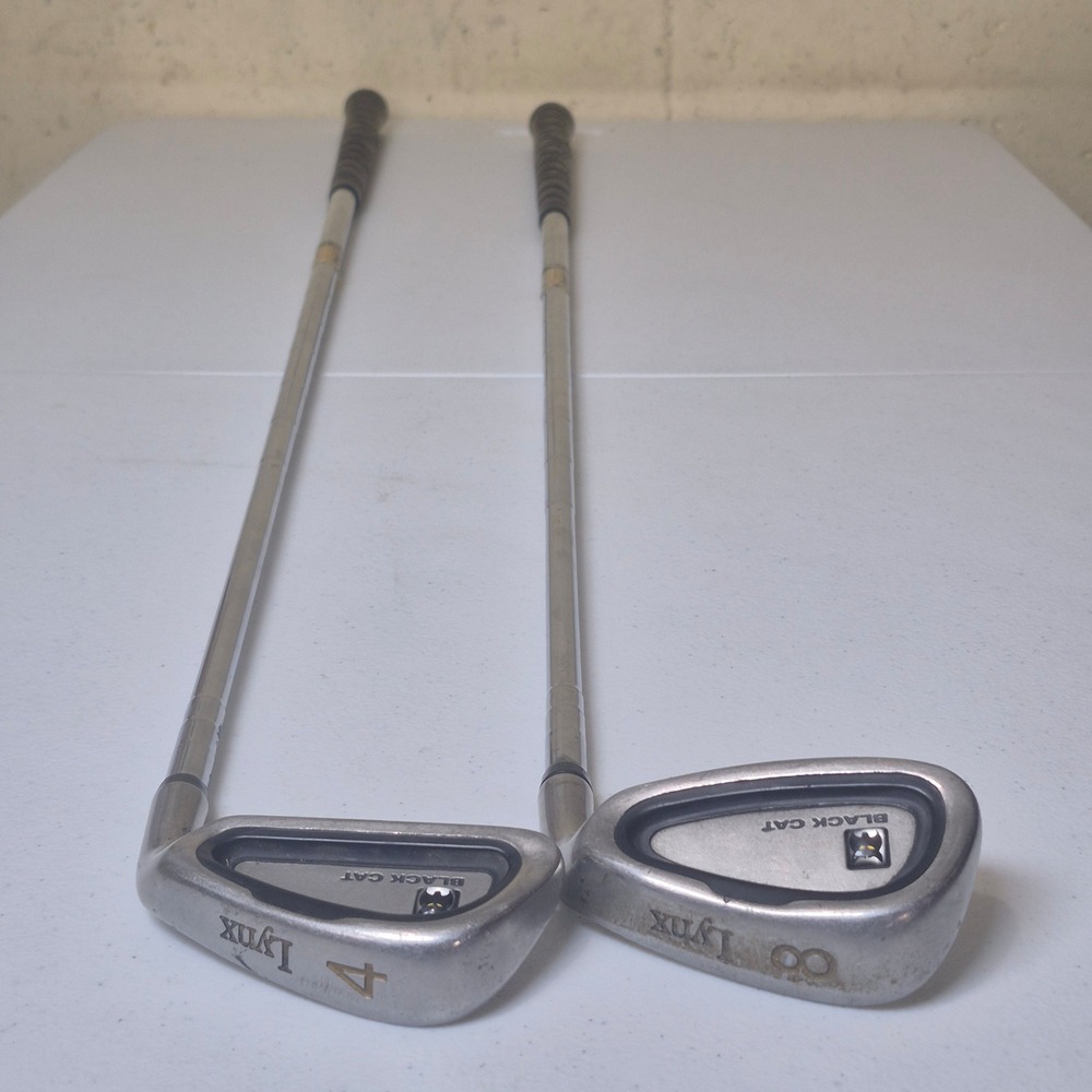 Lynx Black Cat Golf Iron Set 4 8 Steel Shaft Mens Right Handed